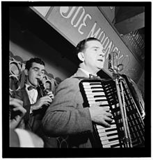 Joe Mooney (right) and Andy Fitzgerald, New York, c. October 1946 Photograph by William P. Gottlieb