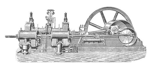 Körting double-acting gas engine