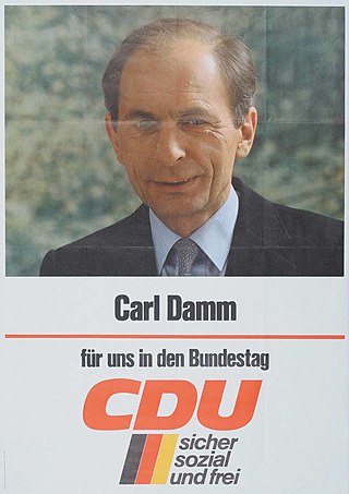 <span class="mw-page-title-main">Carl Damm (politician, born 1927)</span> German politician