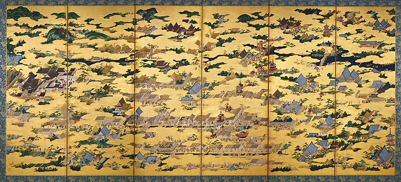 File:Kanō Eitoku - Rakuchū rakugai zu (Uesugi) - right screen.jpg