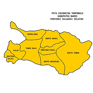 Peta Kecamatan Tompobulu