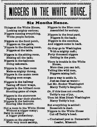 <span class="mw-page-title-main">Niggers in the White House</span> 20th-century poem