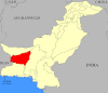 Map of Pakistan with ریاست خاران highlighted