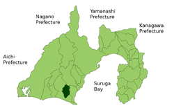 Vị trí của Kikugawa ở Shizuoka
