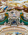 English: The clock on the ceiling of the church Maria Himmelfahrt in the monastery Fürstenfeld. Deutsch: Uhr an der Decke der Kirche Maria Himmelfahrt des Klosters Fürstenfeld.