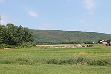 Knob Mountain rising above Briar Creek Township Knob Mountain in Briar Creek Township, Columbia County, Pennsylvania.JPG