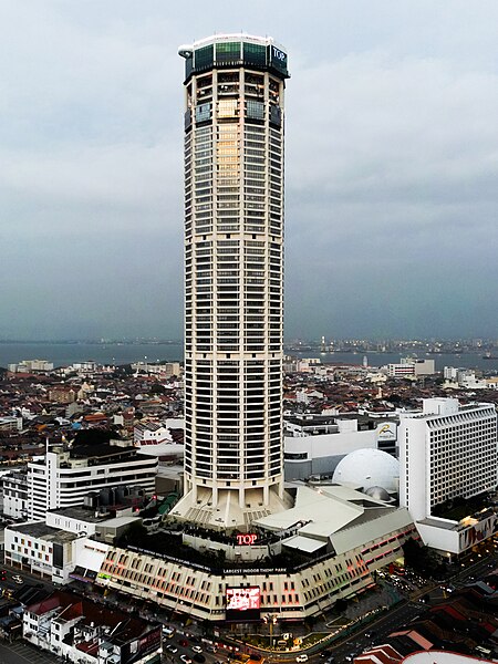 Komtar Tower in 2024.