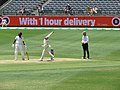 * Nomination Kraigg Brathwaite batting, Nathan Lyon bowling and Rod Tucker umpiring at Perth Stadium. --Calistemon 14:20, 5 December 2022 (UTC) * Decline  Oppose bowling hand blurred --Charlesjsharp 17:48, 5 December 2022 (UTC)