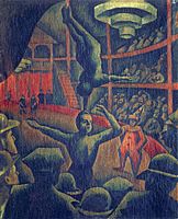 Bohumil Kubišta, Cirkus (1911), olej na plátně, 81 x 65.5 cm