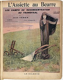 « Les camps de reconcentration du Transvaal », couverture de l'Assiette au beurre du 28 septembre 1901.