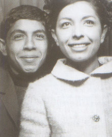 Lili with her brother, Kaveh Golestan in 1970