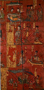 Lacquer painting over wood, Northern Wei.jpg