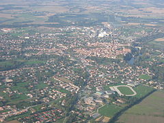Aerial view of Lavaur