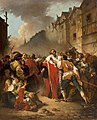 フランソワ＝アンドレ・ヴァンサン『高等法院長モレと反徒たち』1779年。油彩、キャンバス、325 × 325 cm。ブルボン宮殿。