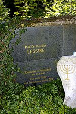 Grave of Lessing in Marienbad (Mariánské Lázně)