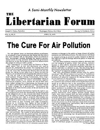 <i>The Libertarian Forum</i> Defunct anarcho-capitalist magazine