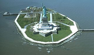 Liberty Island island in the United States of America