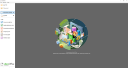 Pagina di benvenuto (Start Center) in LibreOffice 7.2