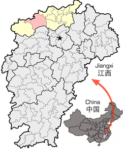 武宁县的地理位置