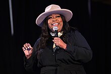 Loni Love (pictured in 2022) is a guest judge. Loni Love (52043559293).jpg