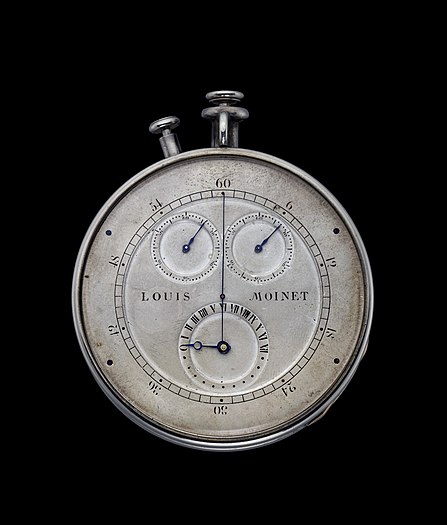 The first ever chronograph.  A chronograph combines the functions of a stopwatch and a standard watch.
