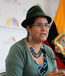 Lourdes Tibán Ecuadorian politician