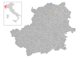 Locatie van San Colombano Belmonte in Turijn (TO)