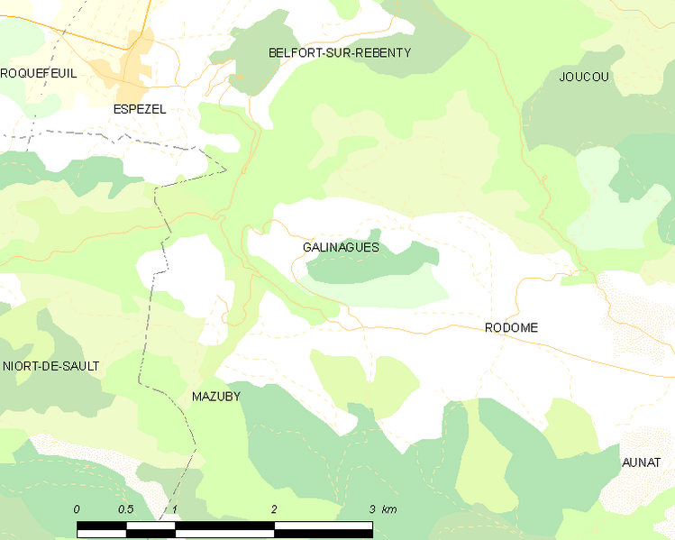Fișier:Map commune FR insee code 11160.png