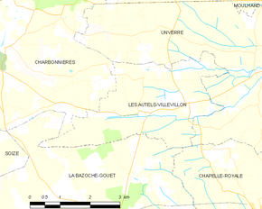 Poziția localității Les Autels-Villevillon