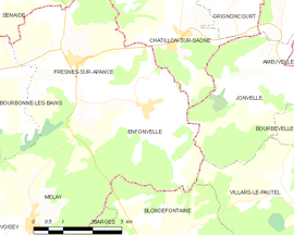 Mapa obce Enfonvelle