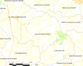 Mapa obce Ruillé-Froid-Fonds