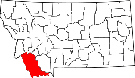 Localisation de Comté de Beaverhead(Beaverhead County)