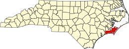 Carteret County - Karta