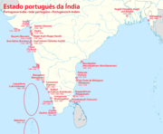 Evolution of Portuguese possessions in the Indian subcontinent.