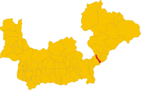 Map of comune of Sernio (province of Sondrio, region Lombardy, Italy).svg