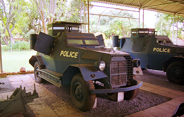 Armoured cars of the BSAP Reserve.