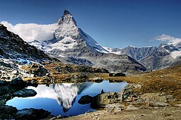 Riffelsee med Matterhorn i bakgrunden