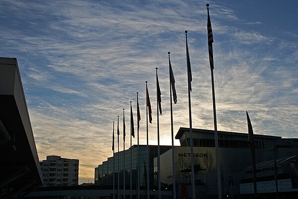 Moscone Center at sunset