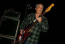 Mike Watt, formerly the bassist for the Minutemen in a 2013 show. Mike Watt 2013.jpg
