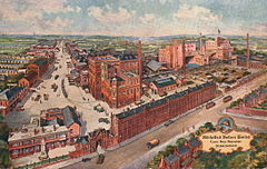 The Cape Hill brewery, in Birmingham, on a circa 1925 postcard Mitchells & Butlers 1925.jpg