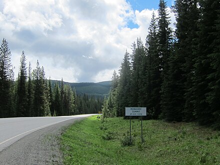 Highway 6 at the Monashee Summit
