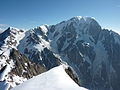 Mont Blanc, zachodnia ściana