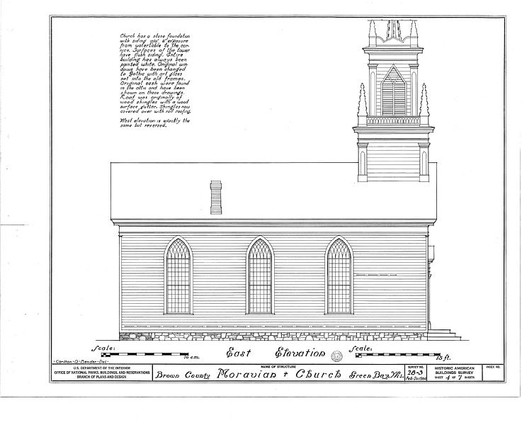 File:Moravian Church, Moravian Street, Green Bay, Brown County, WI HABS WIS,5-GREBA,1- (sheet 4 of 7).tif