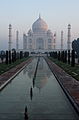 Morning view of the Taj Mahal
