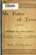 Thumbnail for Mr. Potter of Texas (novel)
