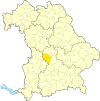 Location of the district of Neuburg-Schrobenhausen in Bavaria