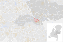 Locatie van de gemeente Beuningen (gemeentegrenzen CBS 2016)