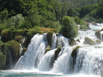 Vodopad Skradinski buk na rijeci Krki.