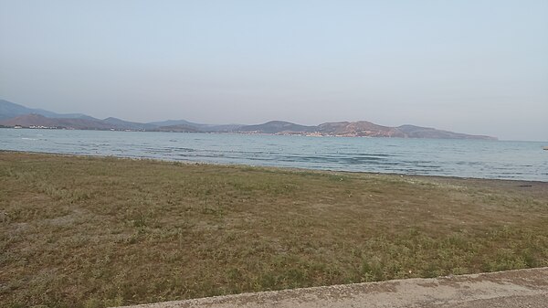 View of the Argolic gulf, with Nafplio visible