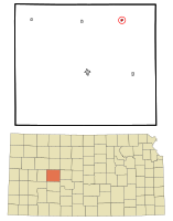 Location of Brownell, Kansas